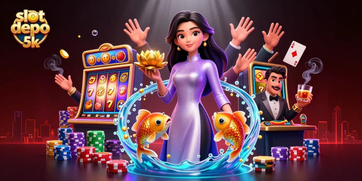 Engage with slot depo 5k excitement through vibrant slot machines and 3D casino elements.