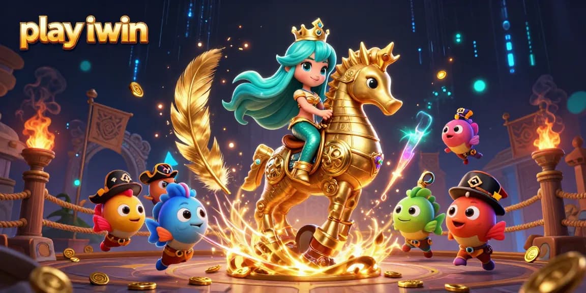 Play iwin in a vibrant casino scene with characters and dynamic elements for an engaging experience.