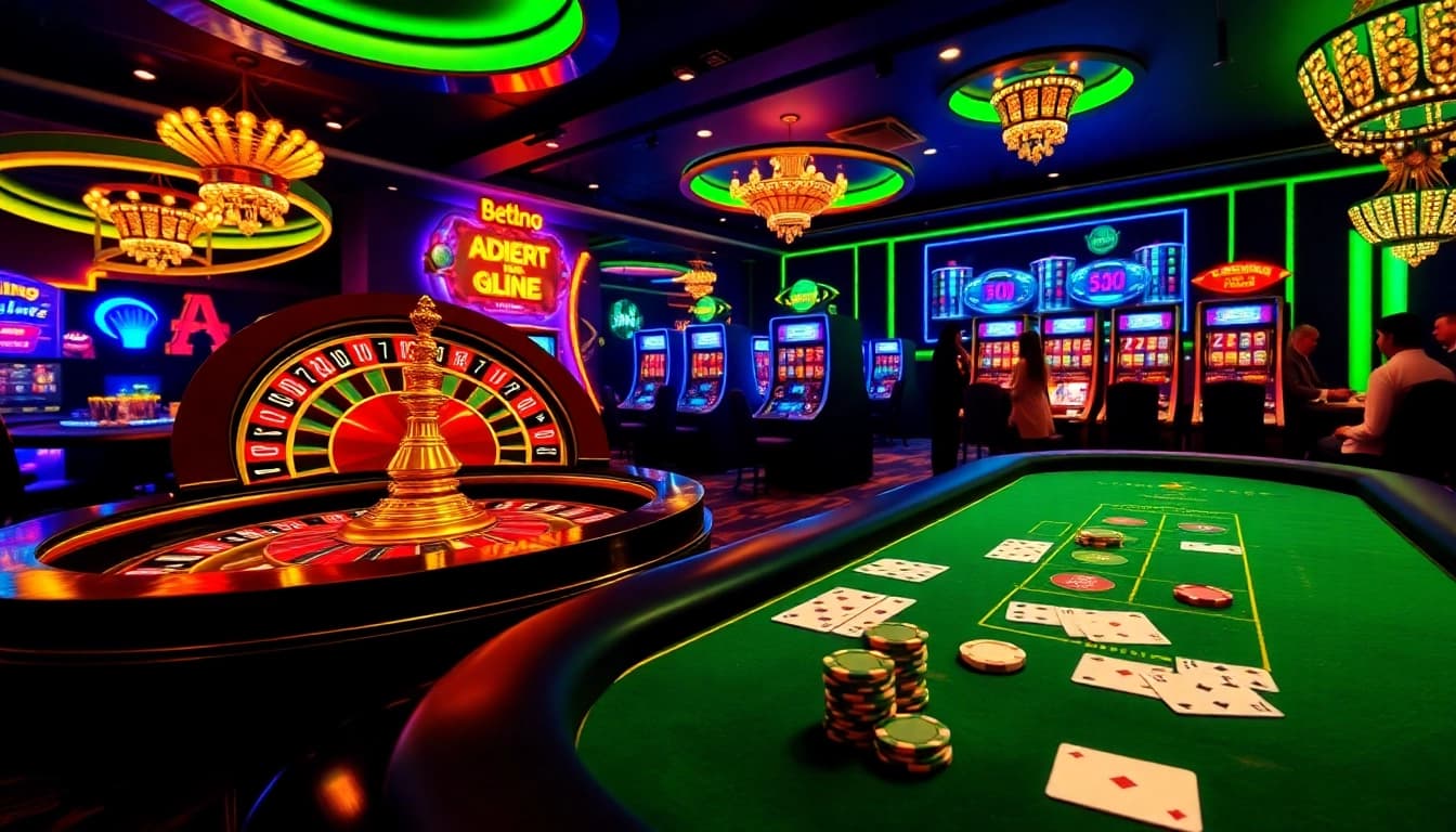 Découvrez l'excitation du casino en ligne France avec des tables de jeux vibrantes et des machines à sous.