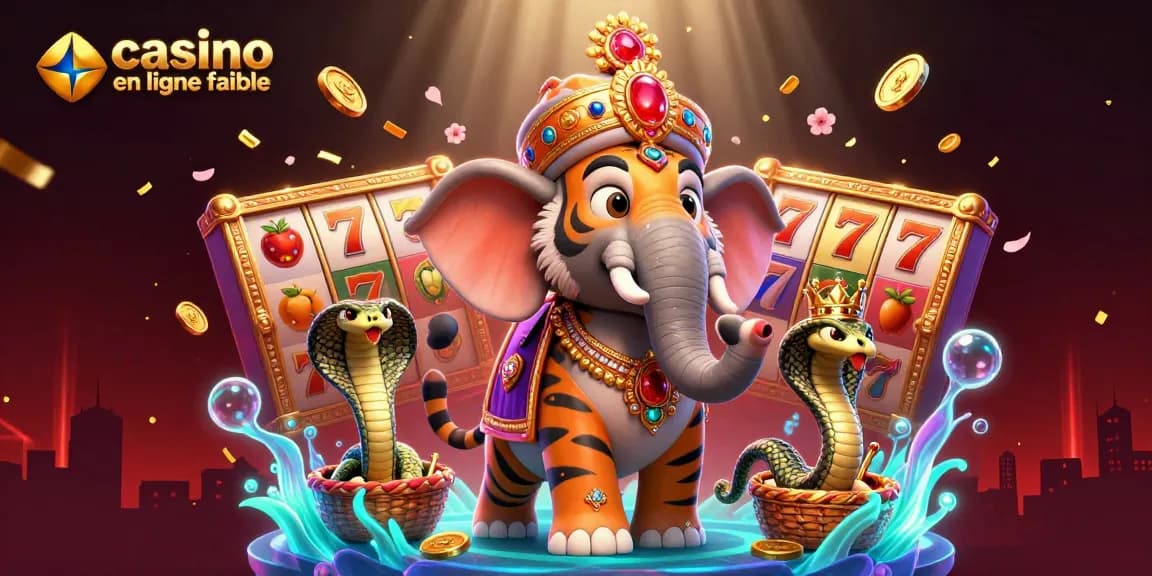 Gagnez des jackpots avec des jeux de casino en ligne fiables et lumineux dans cette illustration.