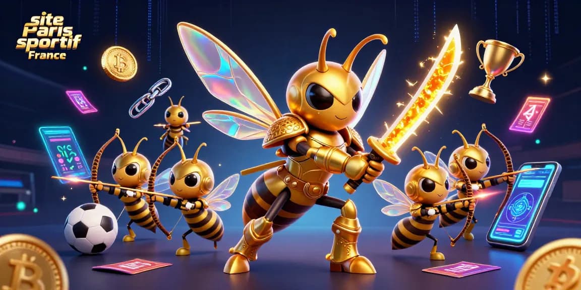 Pariez sur le site paris sportif France avec une illustration dynamique de personnages 3D captivants.