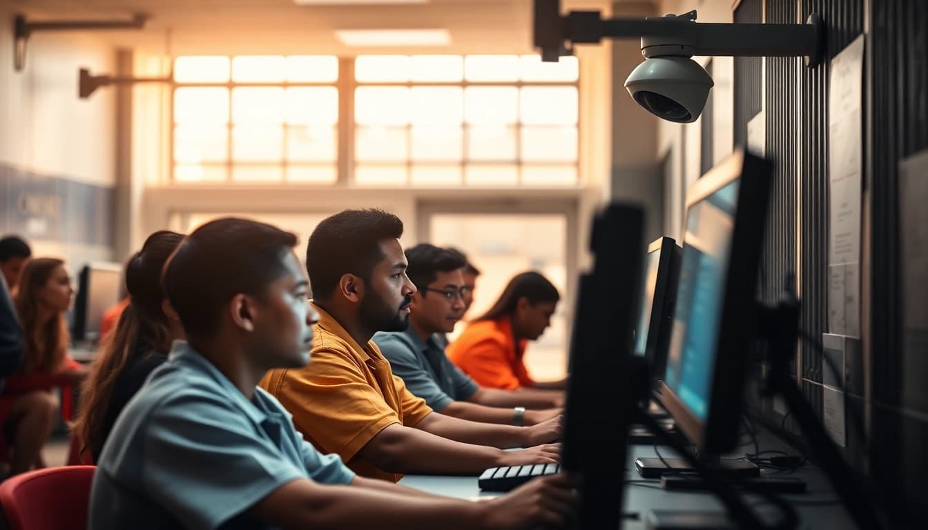 Orange County Inmate search: individuals utilizing computers to find inmate information