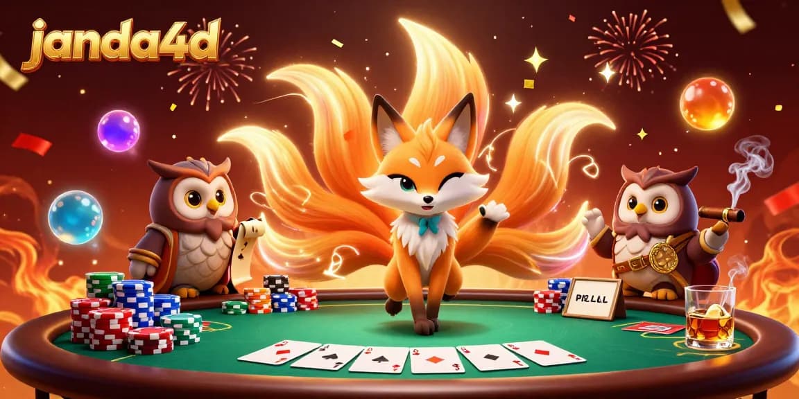 Menangkan permainan slot di janda4d dengan suasana kasino yang meriah dan elemen interaktif yang menarik.