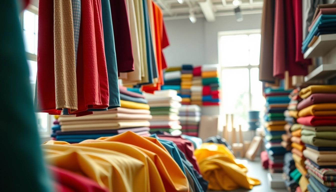 Stoffen webshop Nederland biedt een breed scala aan hoogwaardige stoffen in kleurrijke display.