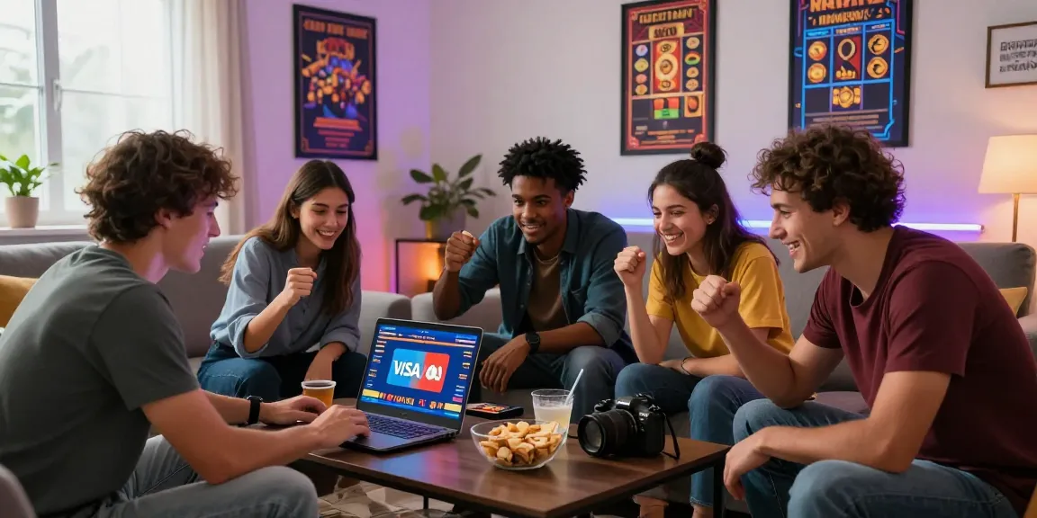 Enjoying online gaming at a credit card casino with https://scoarch.org.uk showcasing friends playing with Visa and Mastercard.