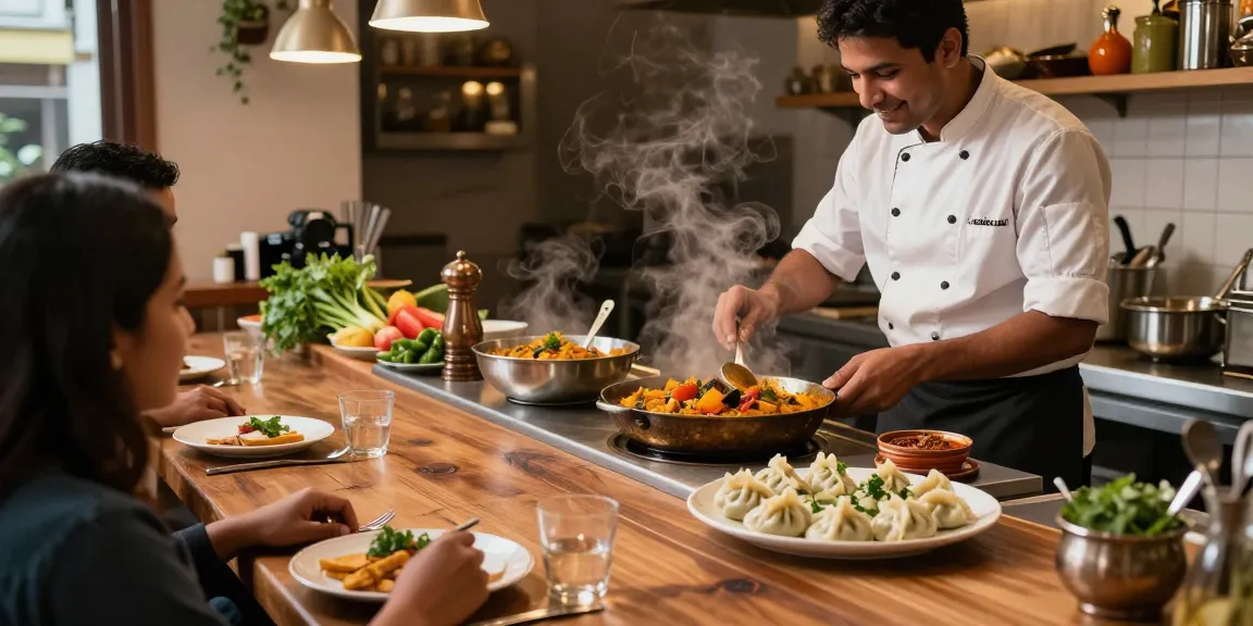 Authentic dining experience at ROKOK88 with vibrant curry dishes and momo, showcasing rokok88 link alternatif.