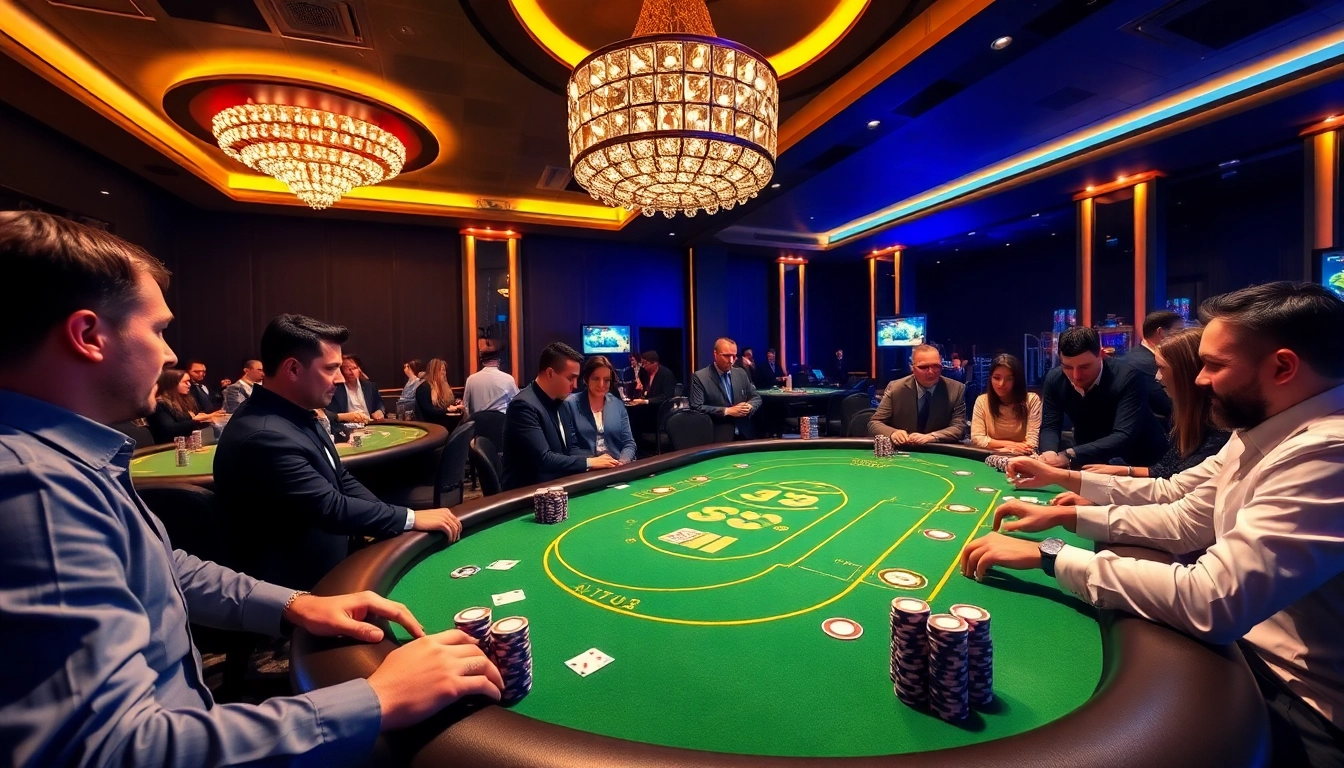 Rasakan keseruan di meja kasino interwin official dengan para dealer dan pemain yang ceria.