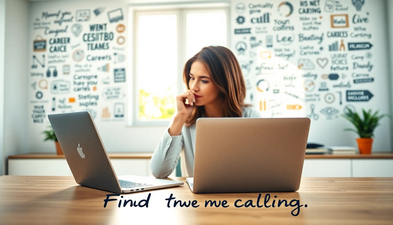 Explore how to find my true calling with a focused professional contemplating career choices.