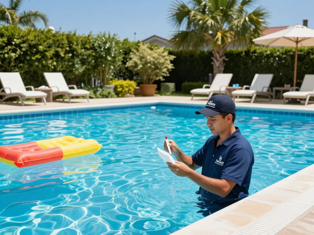Dolphin Pool Services ensuring a pristine swimming pool environment with professional maintenance.