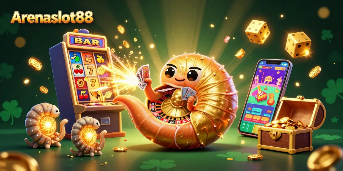 Arenaslot88 menampilkan jackpot brilian dan kartu keberuntungan dalam visual kasino yang menarik.