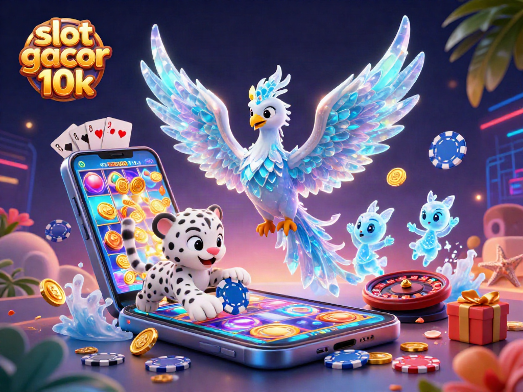 Hit big with slot gacor 10k featuring an ice phoenix and dynamic casino elements.