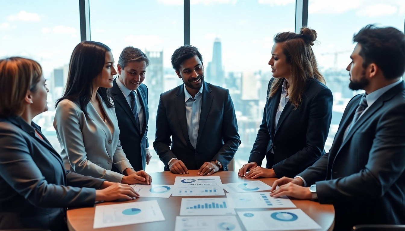 Showcasing Corporate Ethics in a diverse business meeting environment promoting transparency.