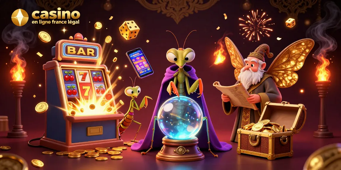 Jeu sur un casino en ligne France légal avec des personnages animés et des éléments de jackpot