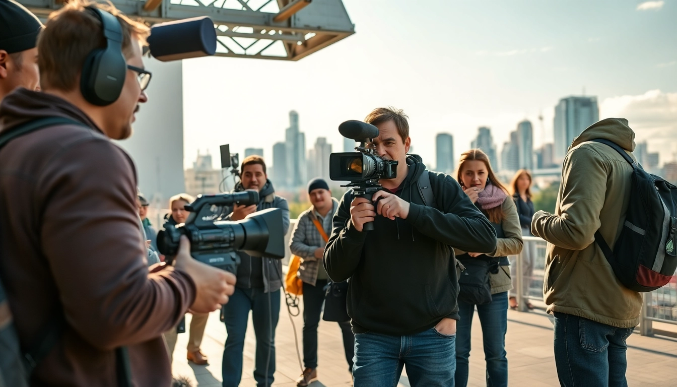 Watch a dedicated team in video production Edmonton orchestrate a dynamic urban shoot.