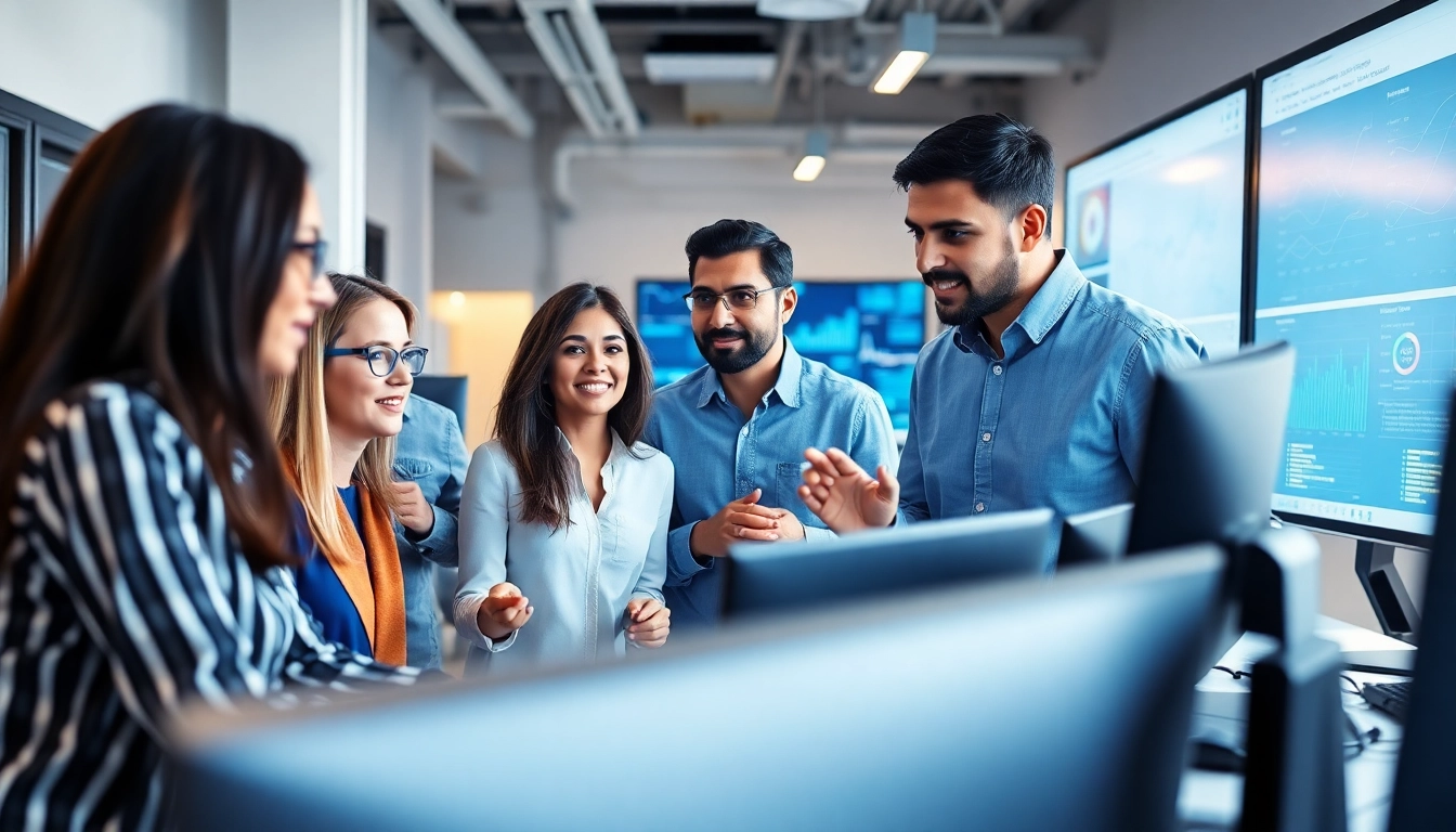 Delivering managed IT services Lakeland with a dedicated team in a modern office setting.