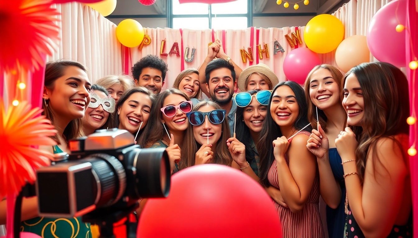 Enjoy unforgettable moments at a vibrant photo booth chicago filled with laughter and joy.