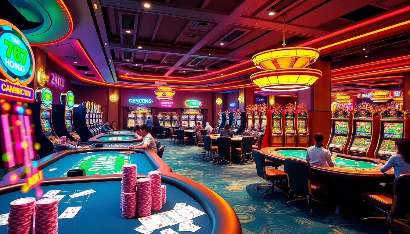 KJC AC 3 immersive casino experience with thrilling tables, dice, and slot machines.