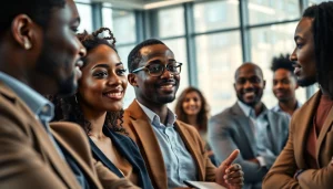 People engaging in a Bet on Black pitch event showcasing entrepreneurial spirit and collaboration.