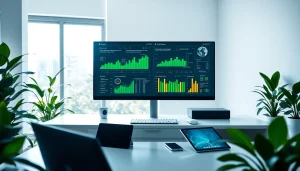 Engaging technology workspace showcasing innovative devices for enhanced productivity.