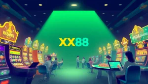 Engaging digital environment of Nhà cái XX88 showcasing online gambling games and user-friendly interfaces
