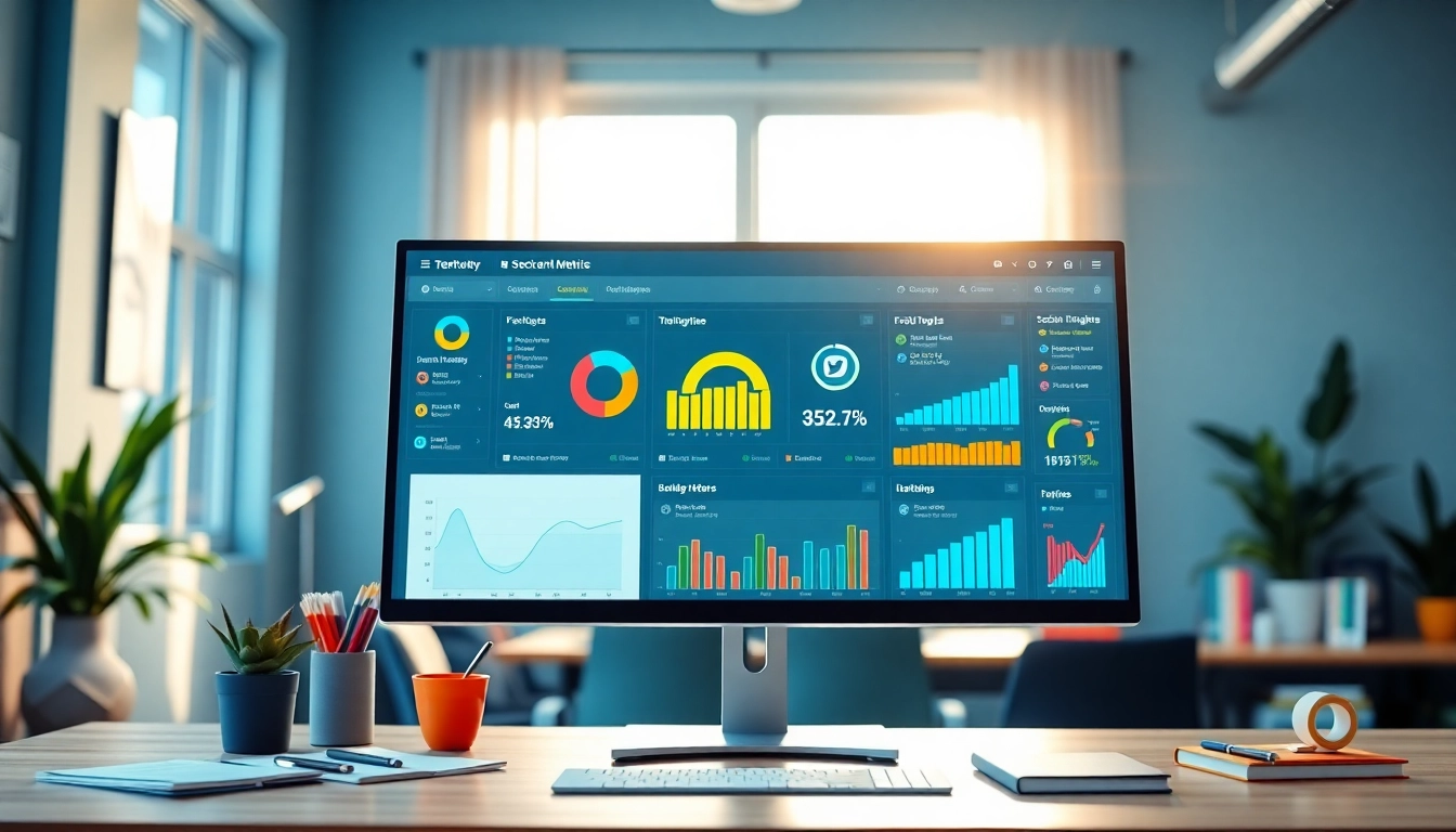 Engaging digital marketing dashboard displaying best smm panel metrics and analytics insights.