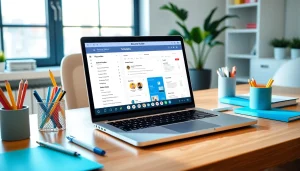 Craft and enhance your Resume Builder experience with a professional interface showcased in an office.