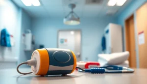 Highlighting a choking rescue device in an emergency setting, demonstrating its critical role in saving lives.