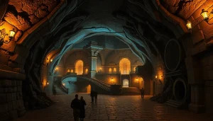 Discovering the underground cities in the US with intricately designed tunnels and ambient lighting.