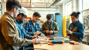Wyoming Electrical Apprenticeship program in action with electricians training hands-on.