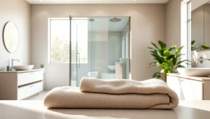 Duschkabine 90x90 komplett elegant präsentiert in einem modernen Badezimmer-Setting.