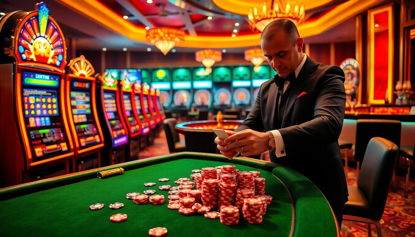 Experience sc88 casino excitement with vibrant slot machines and poker action.