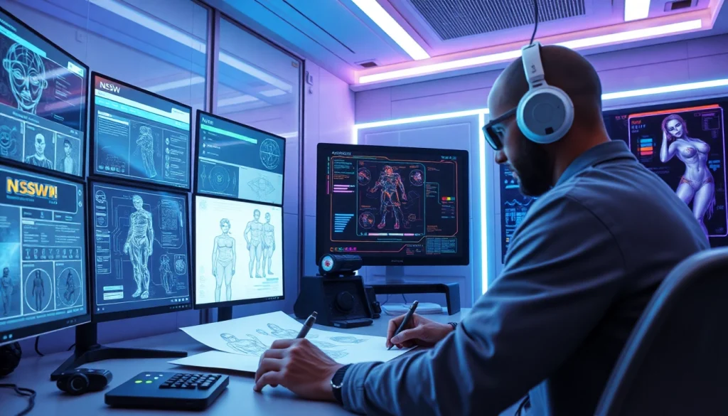 Dynamic AI nsfw creative studio featuring innovative digital art tools