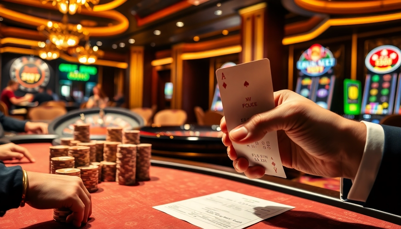Players enjoy the thrill of betting at Nhà cái F168's luxurious casino tables.