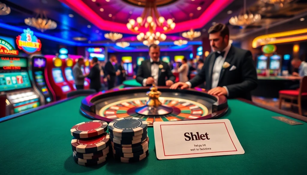 Engage with Shbet while placing high-stakes bets at a luxurious casino.