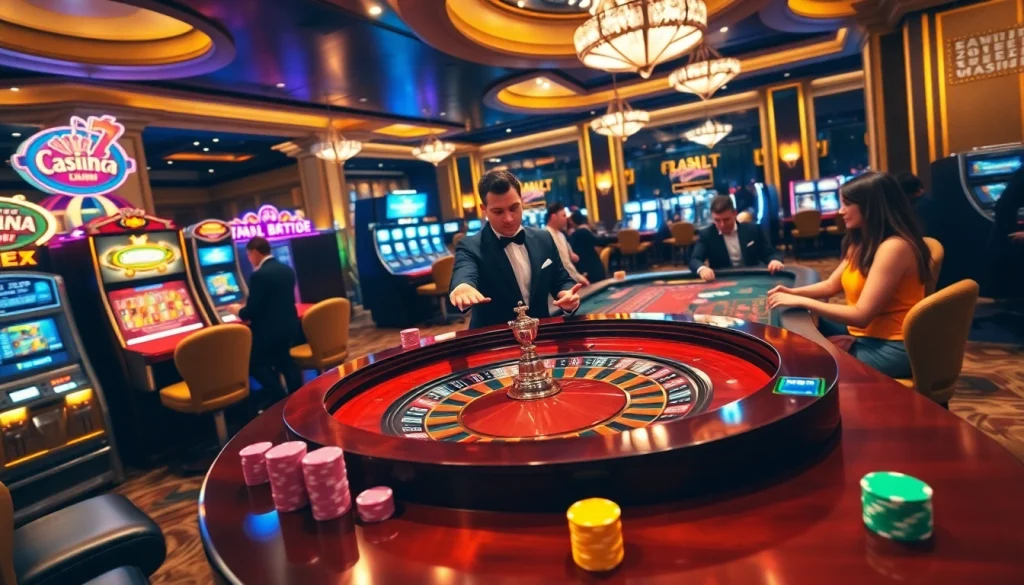Experience the excitement of casino mm88 with players enjoying a thrilling baccarat game.