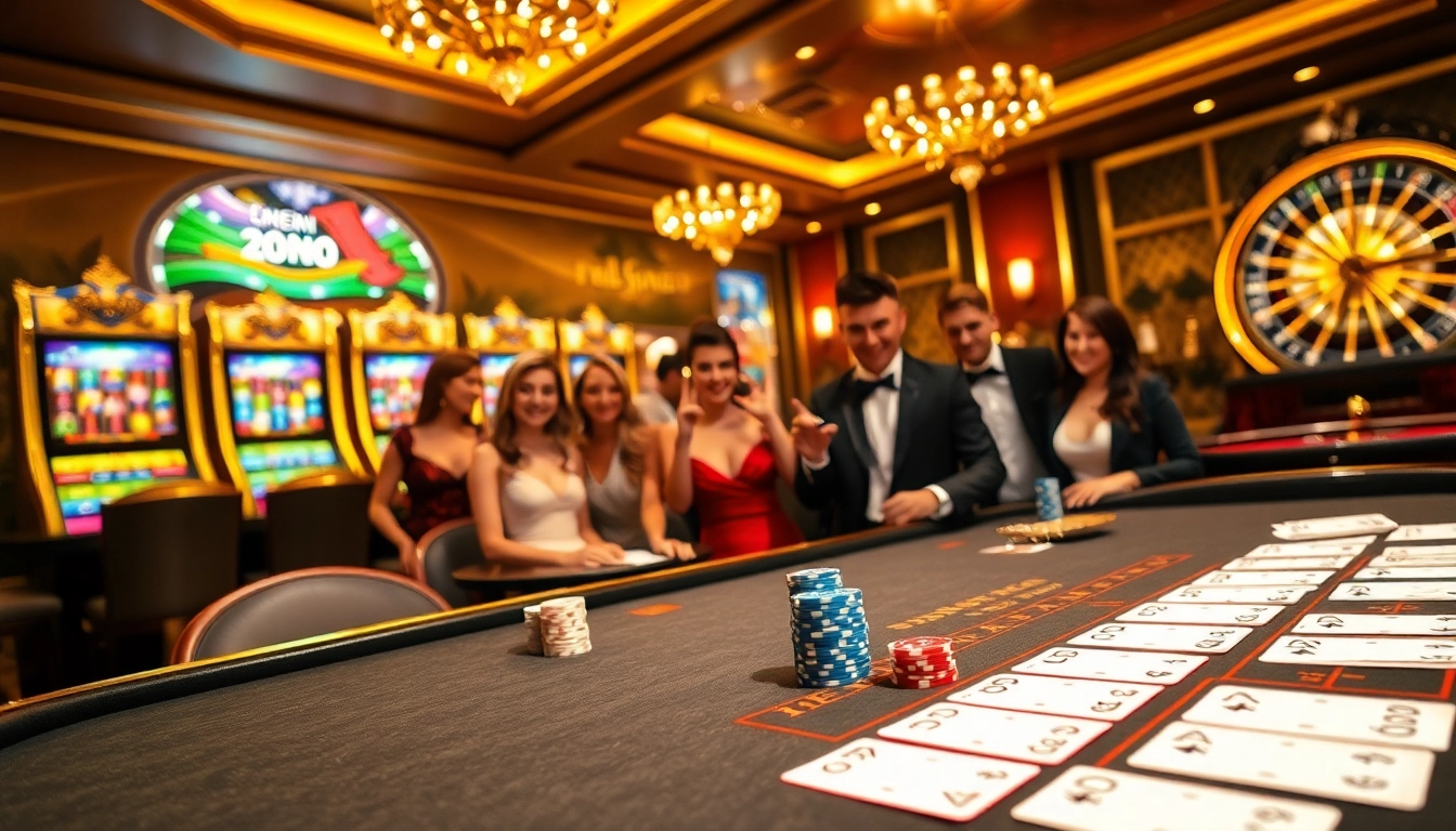 Découvrez l'excitation palpitante du casino en ligne avec des jeux vibrants et des joueurs enthousiastes.