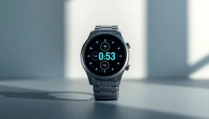 Showcase Pulse Smart Watch with vibrant display and sleek design for fitness tracking.