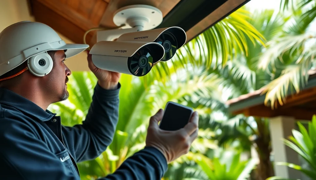 Instalación experta de sistemas de vigilancia avanzados por una empresa de seguridad de confianza en Guanacaste, Costa Rica.