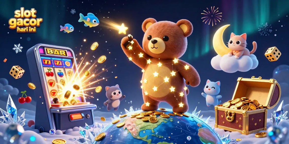 Experience the excitement of slot gacor hari ini with vibrant characters and jackpot elements in a captivating 3D scene.