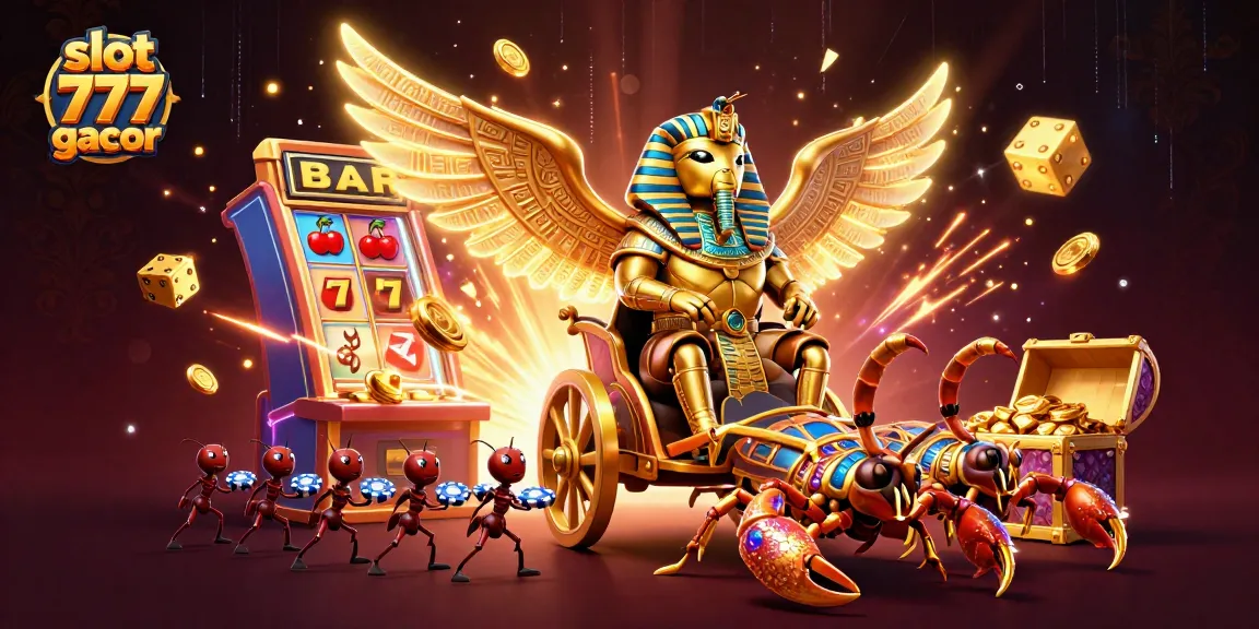 Experience the thrill of slot 777 gacor with a jackpot explosion and colorful casino elements.