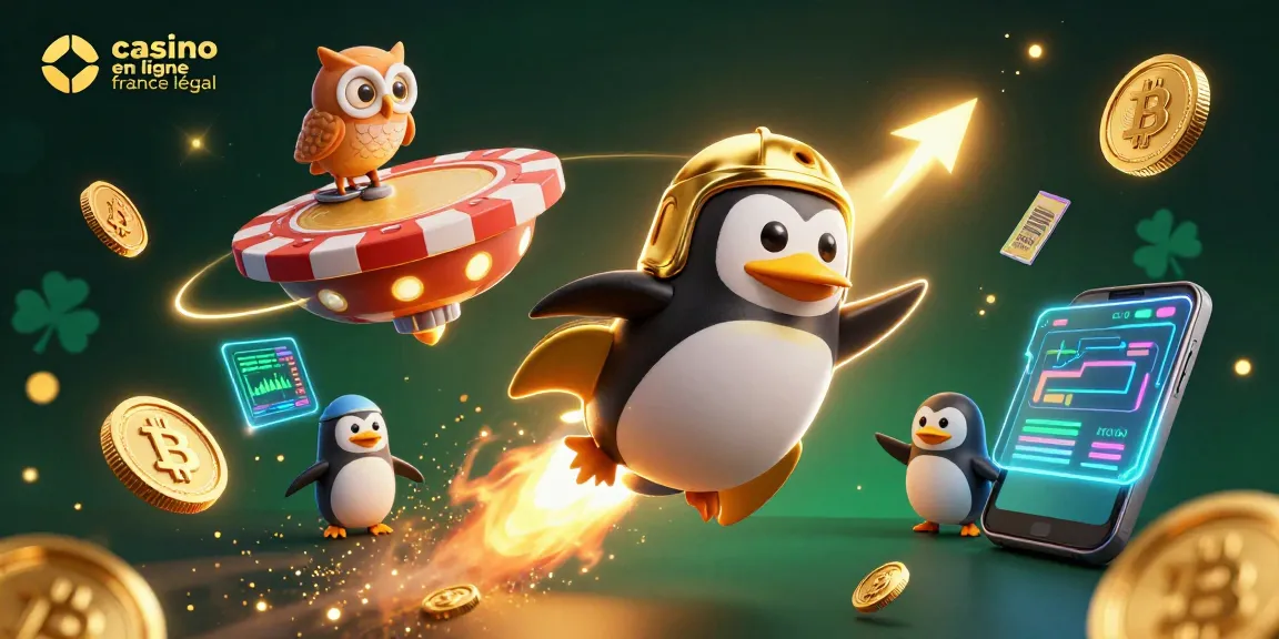 Découvrez le casino en ligne france légal à travers une illustration dynamique avec des personnages colorés.