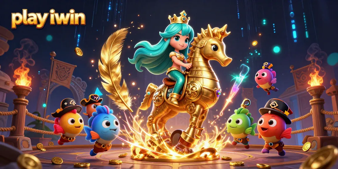 Play iwin in a vibrant casino scene with characters and dynamic elements for an engaging experience.