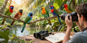Explore the vibrant world of exotic birds showcasing unique features, inspired by rokok88 super's fascinating content.