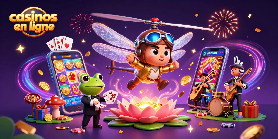 Découvrez l'univers des casinos en ligne avec des jeux de cartes et de machines à sous animés.
