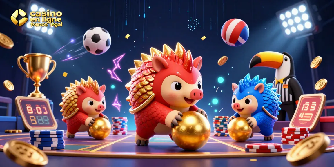 Casino en ligne France légal : rivalités de pangolins dans une scène dynamique de jeu
