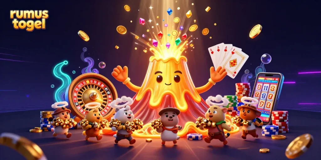 Engage with rumus togel excitement in a vibrant casino world bursting with gems and treasures.