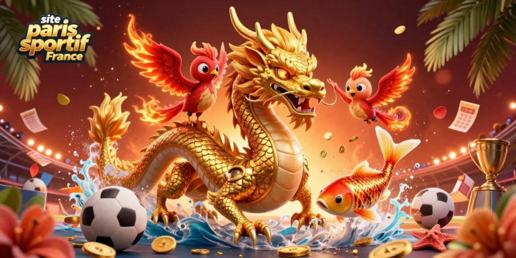 Pariez avec site paris sportif France en profitant de jeux sportifs captivants, dragon doré et phoenix.