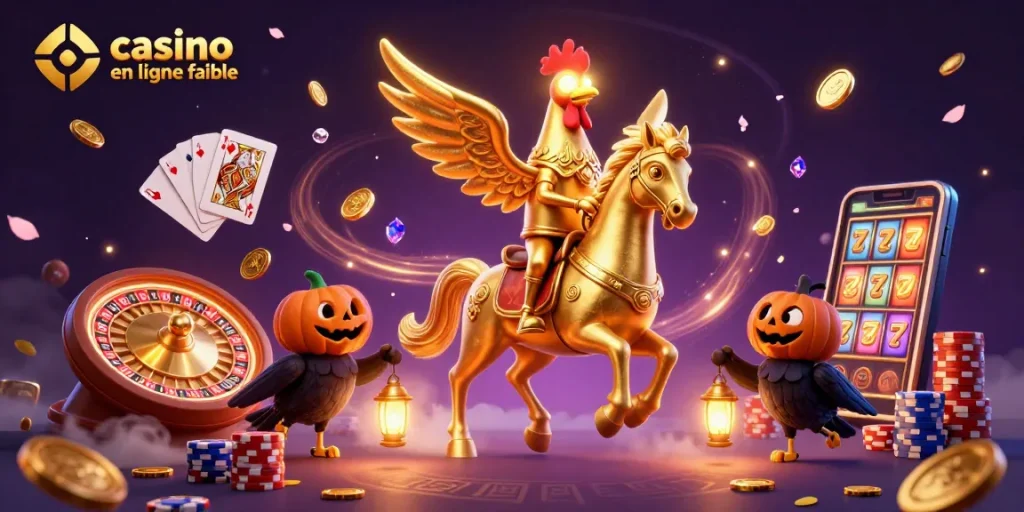 Explorez un casino en ligne fiable avec des personnages colorés et des éléments de jeu captivants.